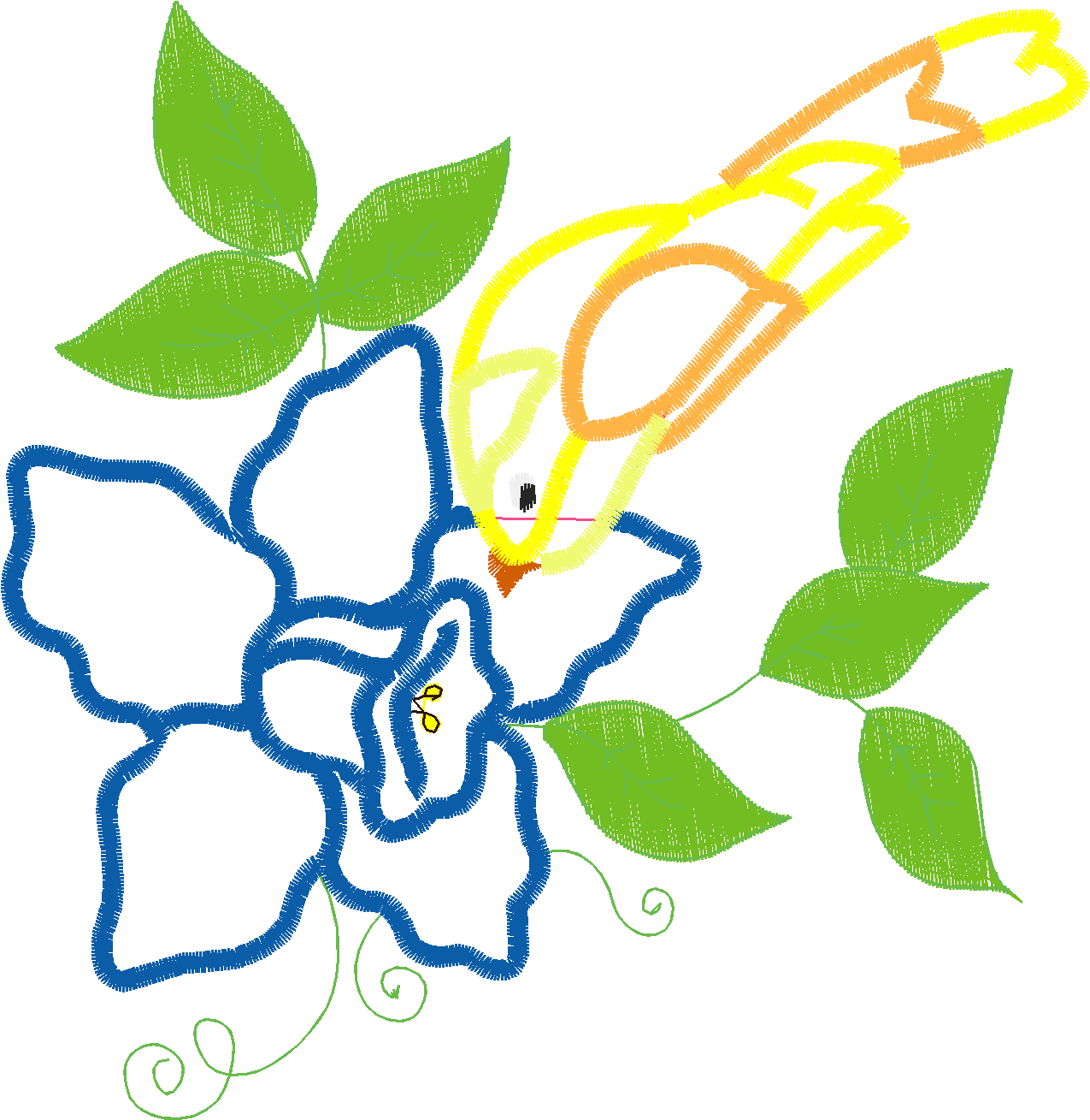 Applique - Birds & Flowers 1 (7)