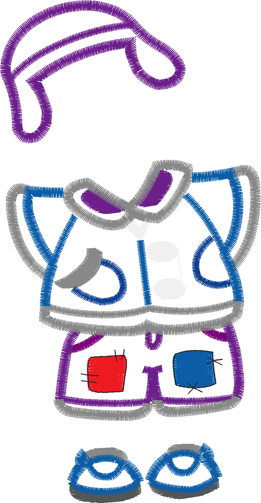 Applique - Chickie Dolls  (7)