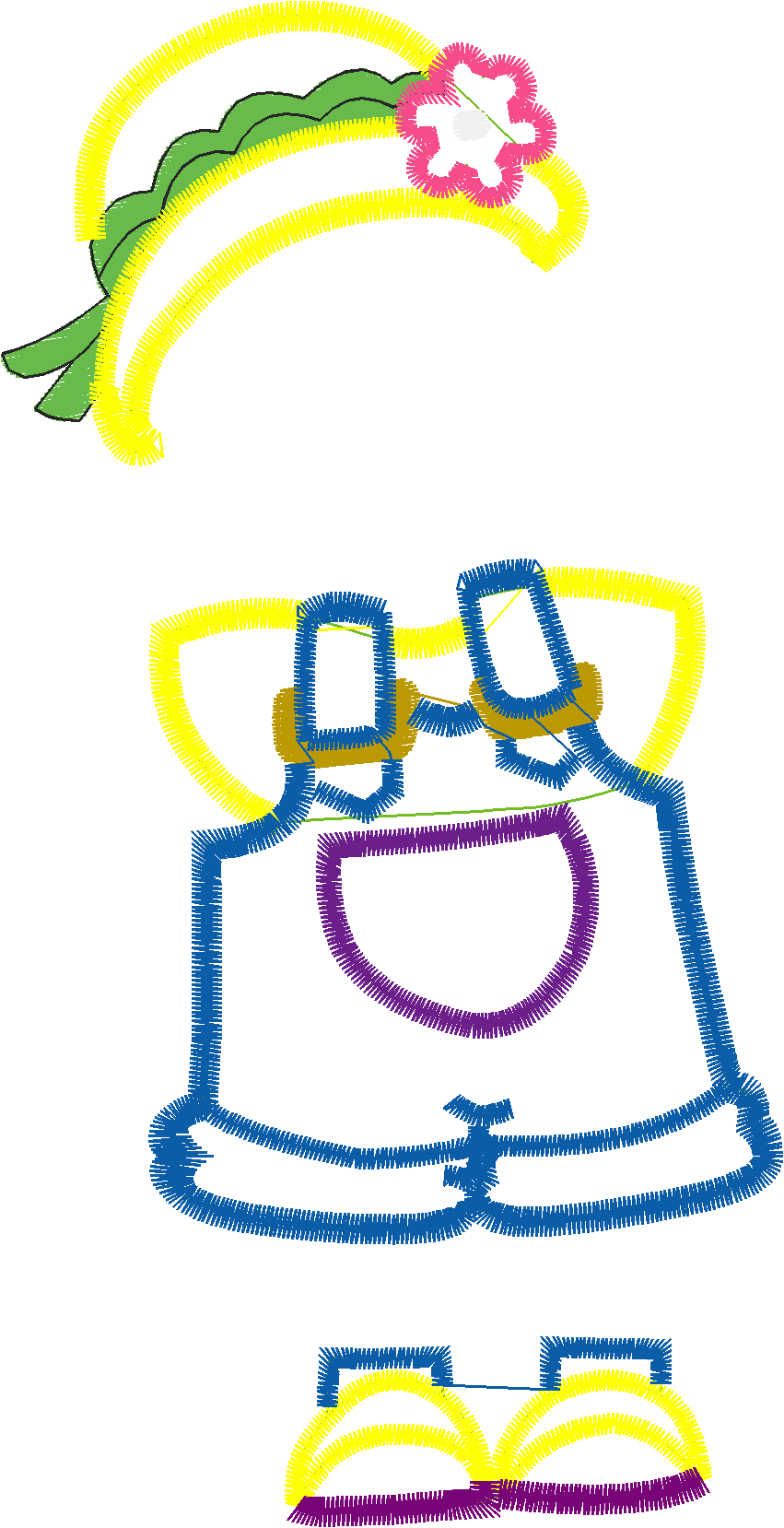 Applique - Chickie Dolls  (8)