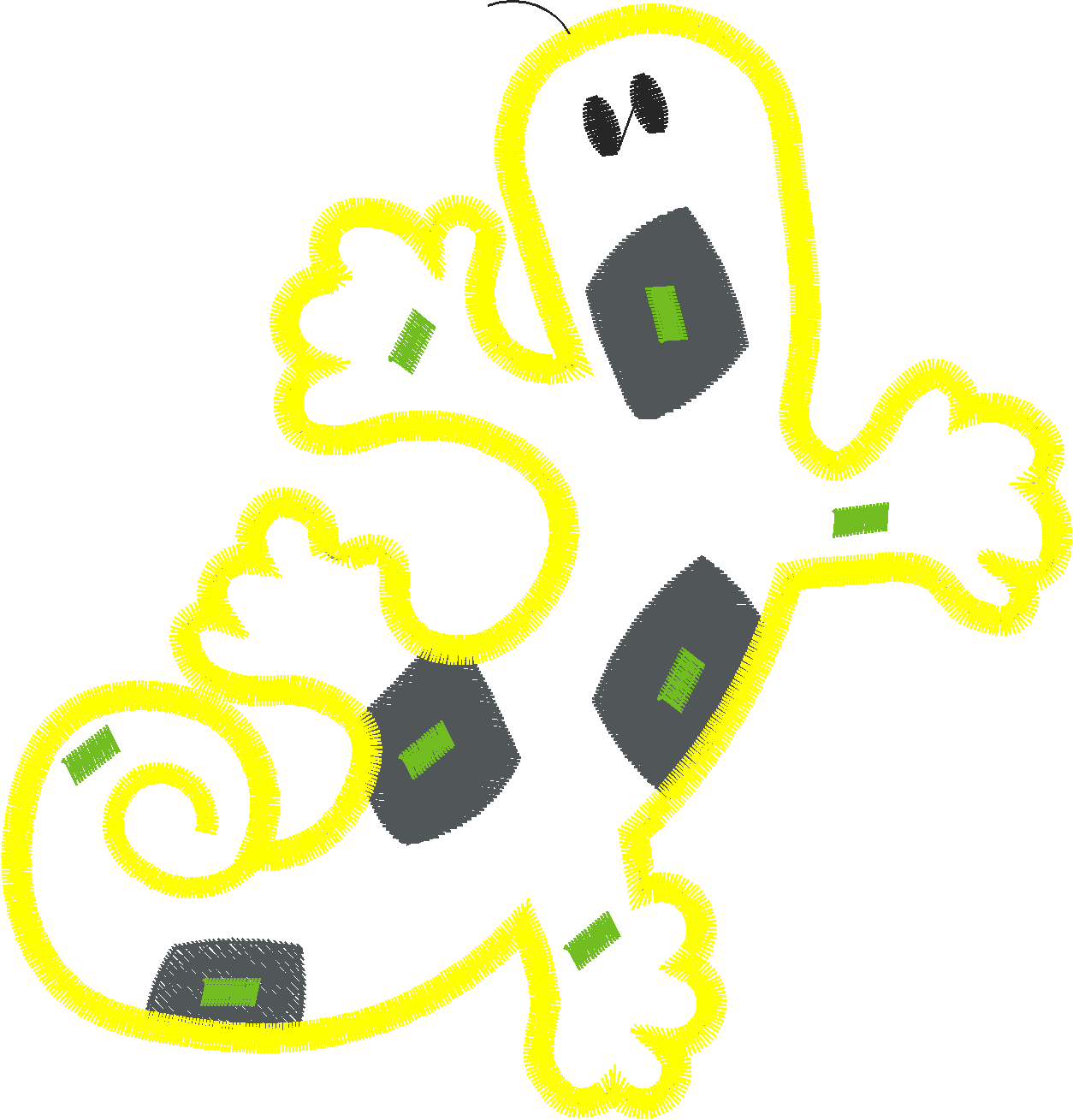 5x7crazylizardsapplique3