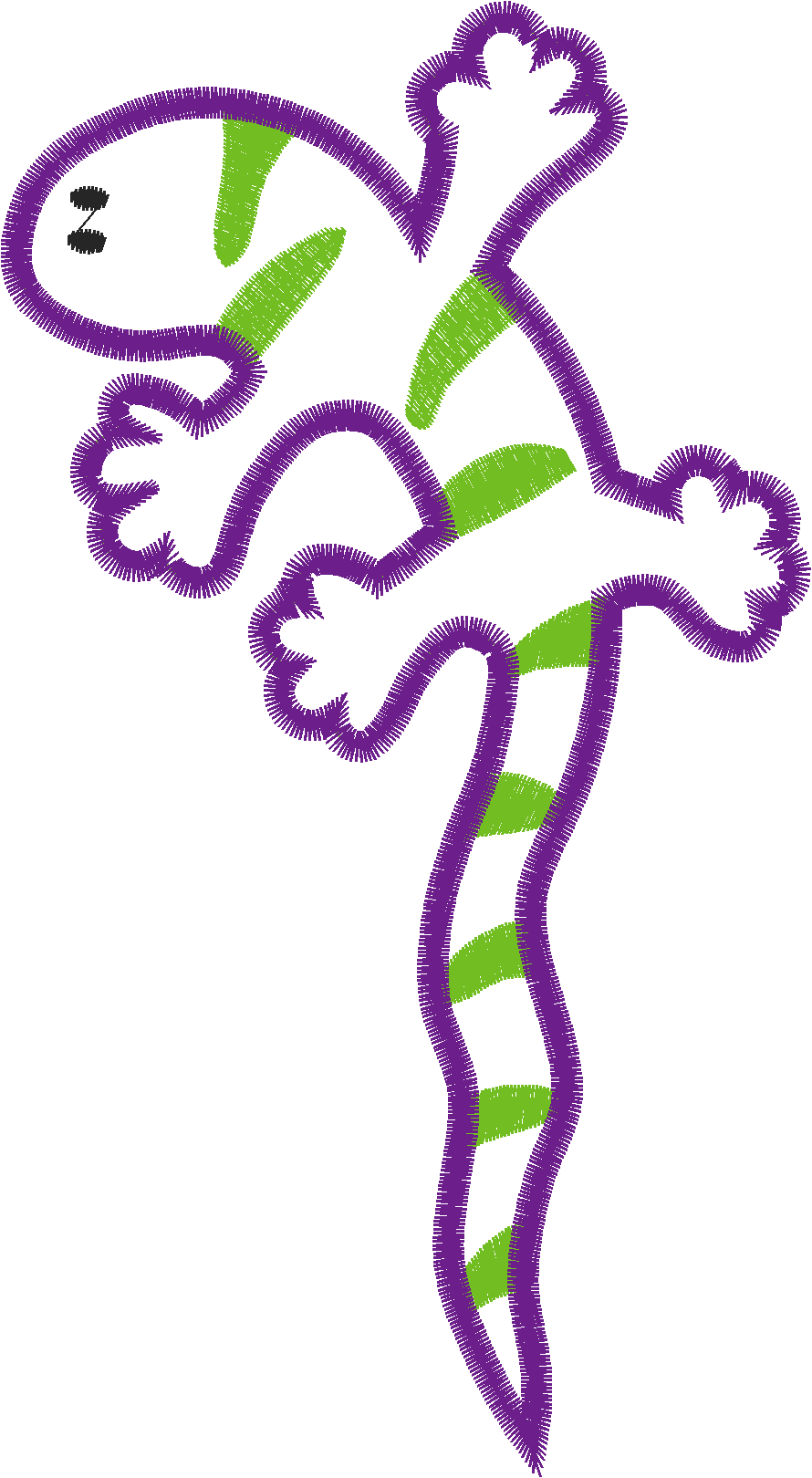 5x7crazylizardsapplique4