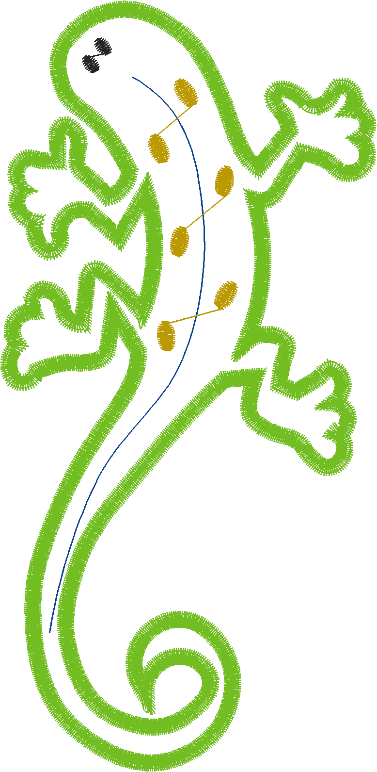 5x7crazylizardsapplique5