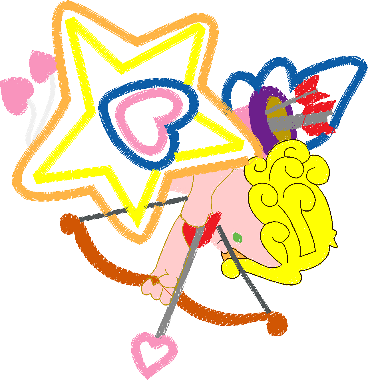 Applique - Cupids  (4)