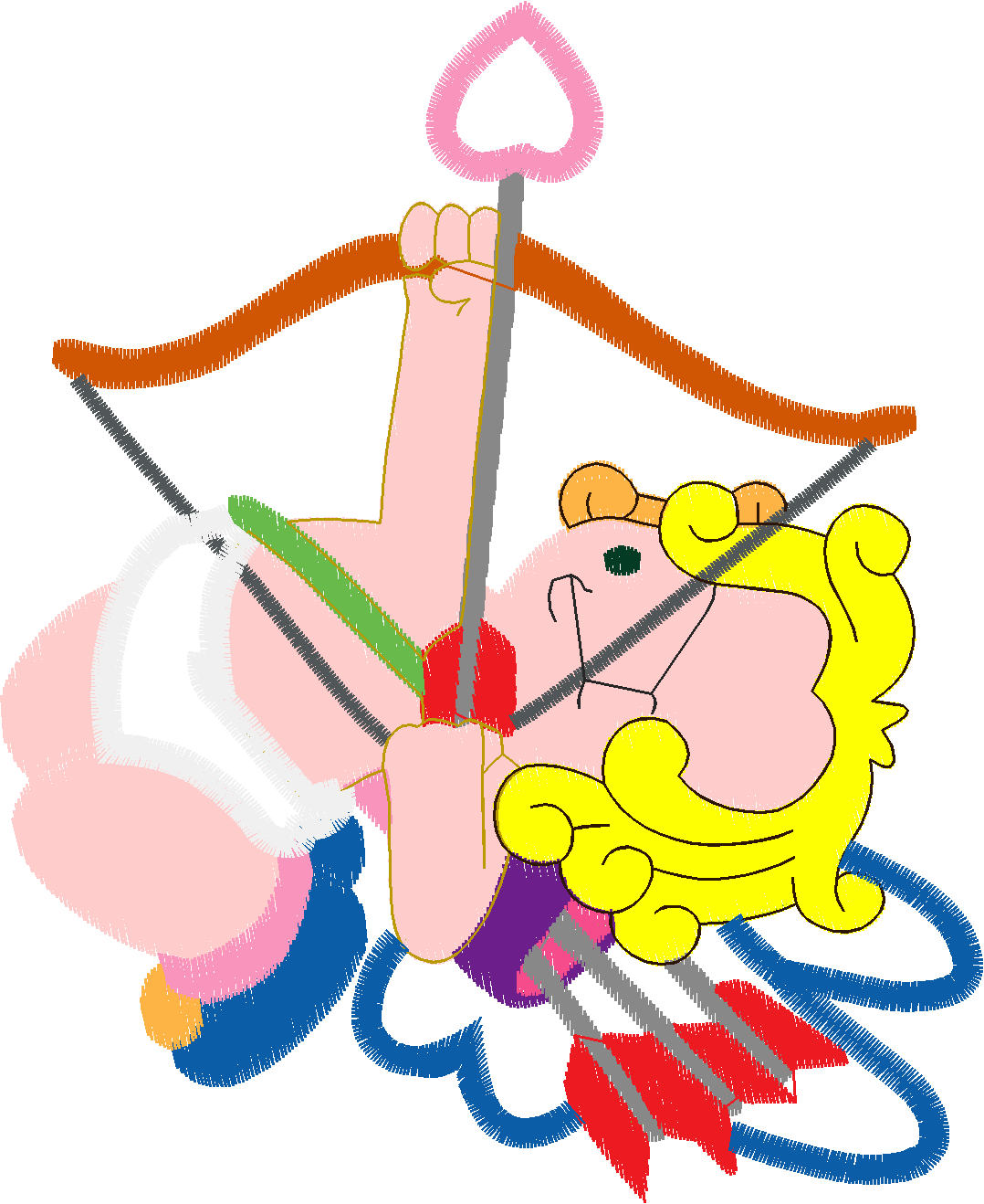 Applique - Cupids  (6)