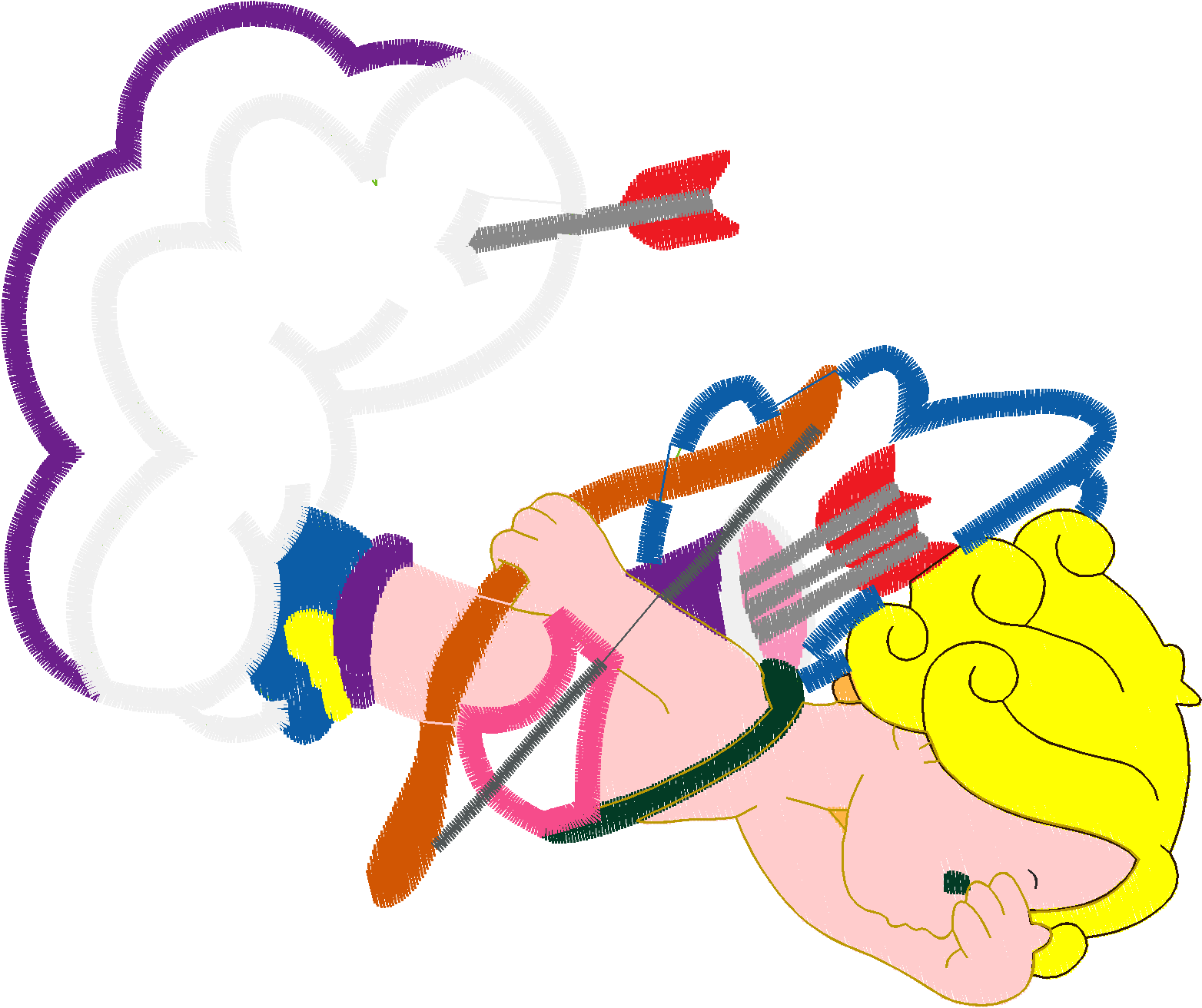 Applique - Cupids  (7)