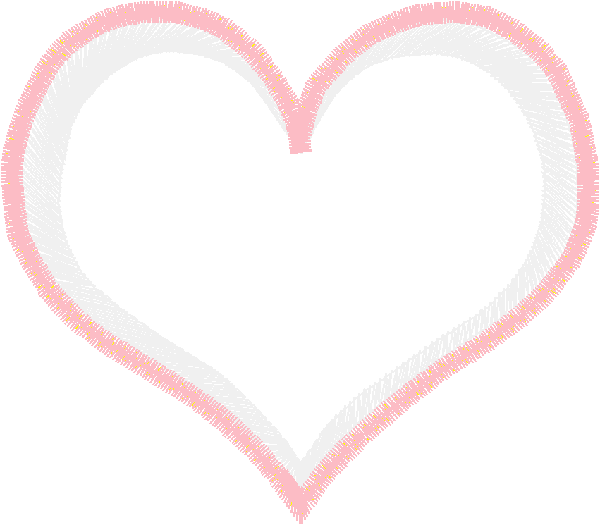 Applique - Decorative Hearts  (6)