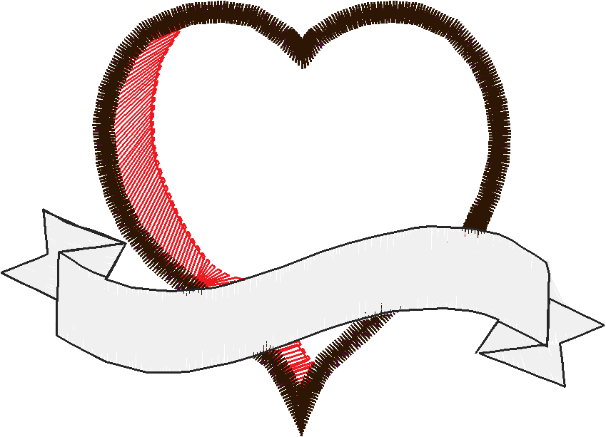 Applique - Decorative Hearts  (9)