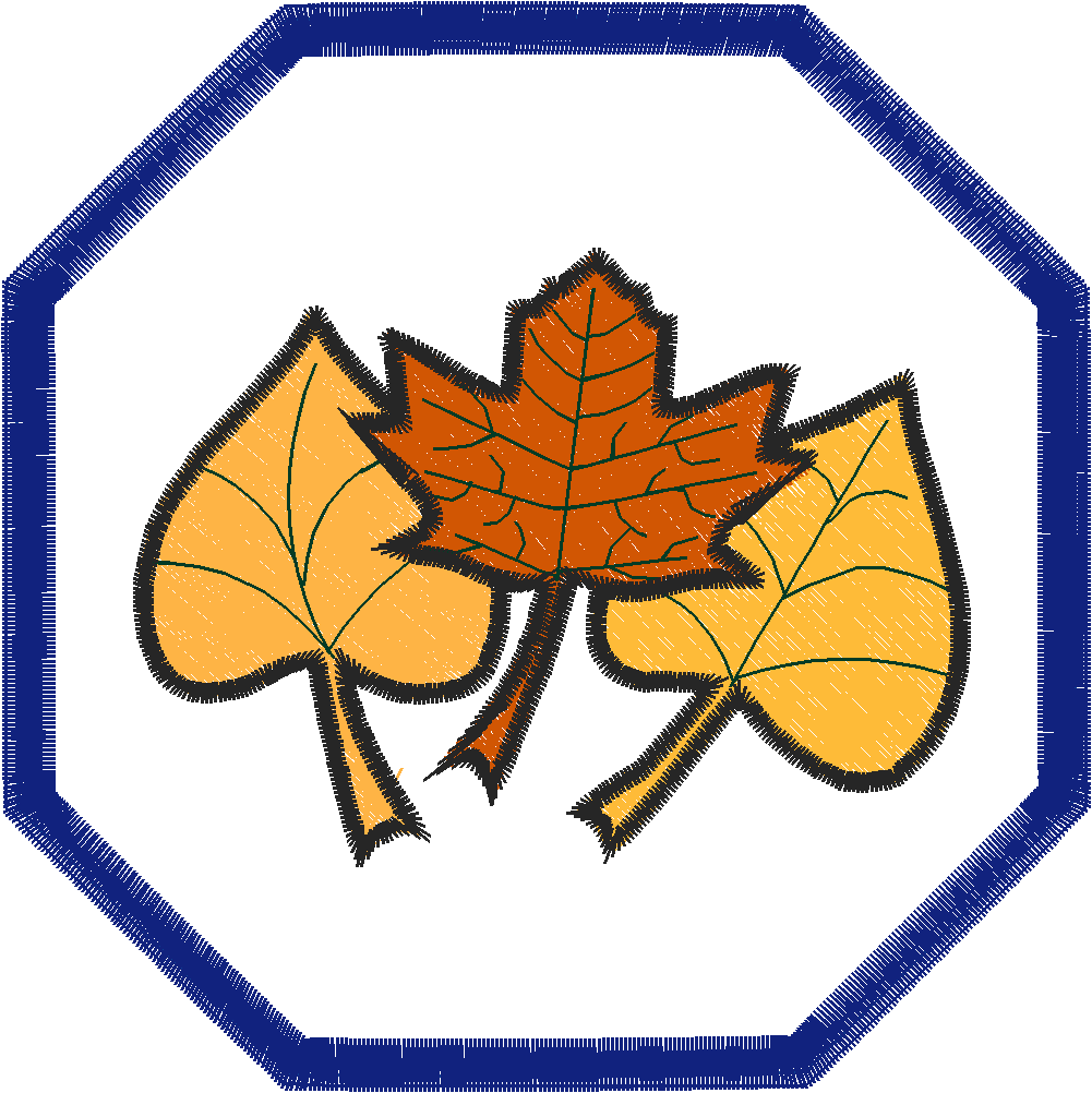 Applique - Fall Leaves Coasters  (9)