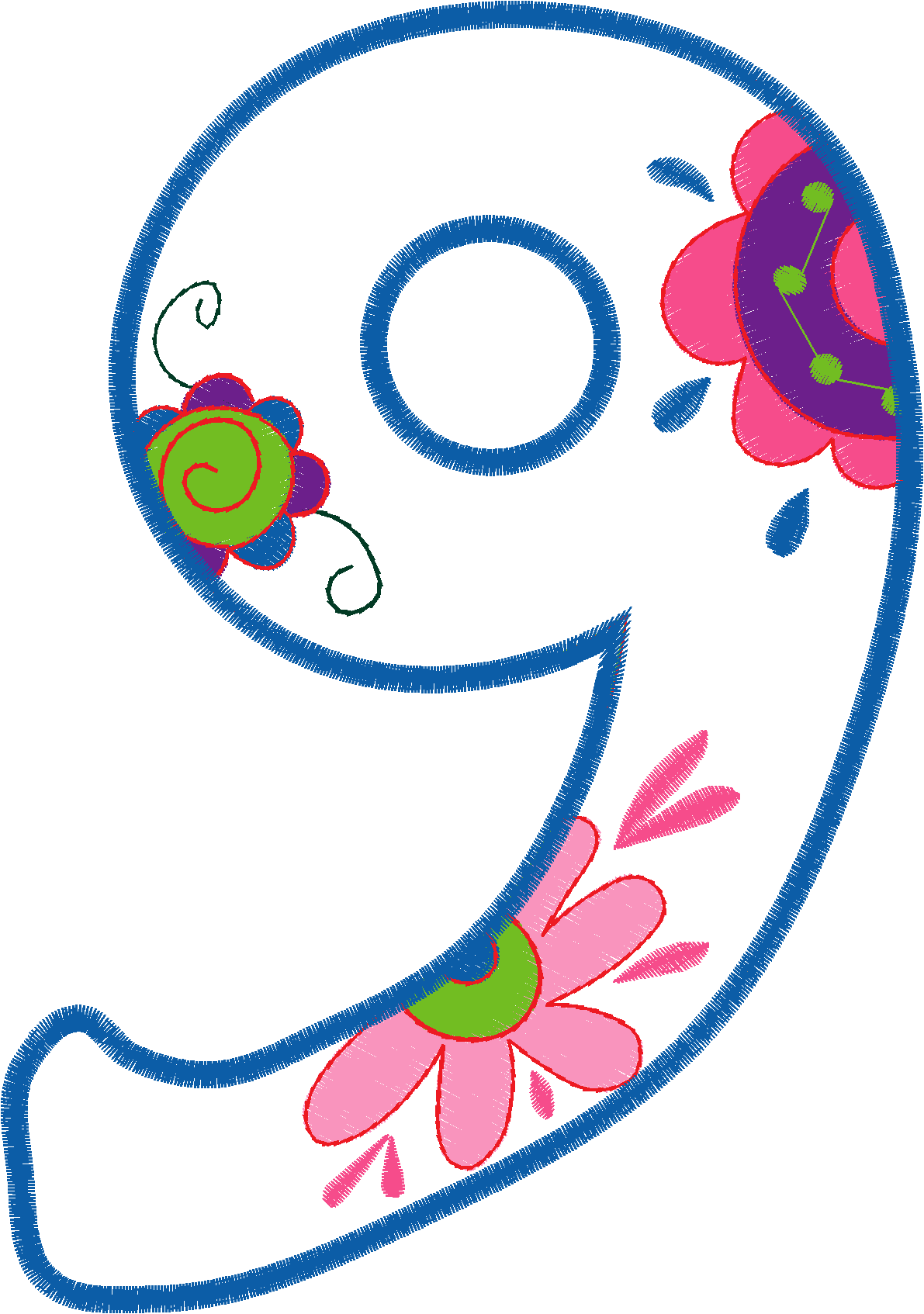 Funkyappliquenumbers95x7