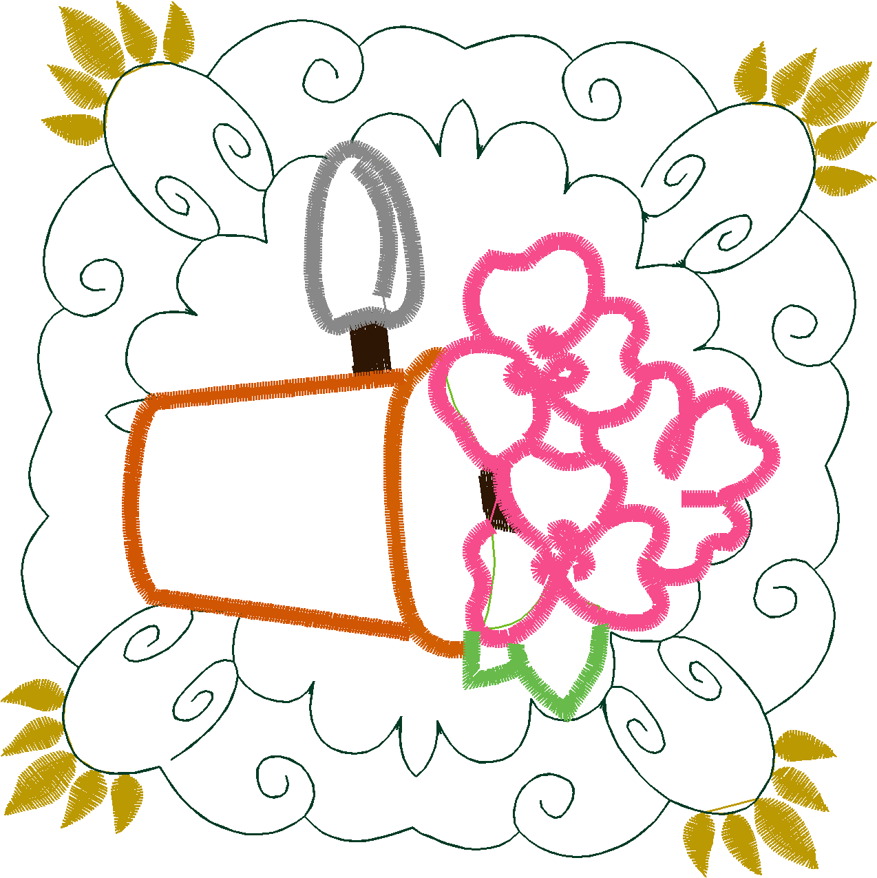 Applique - Garden Quilt  (11)