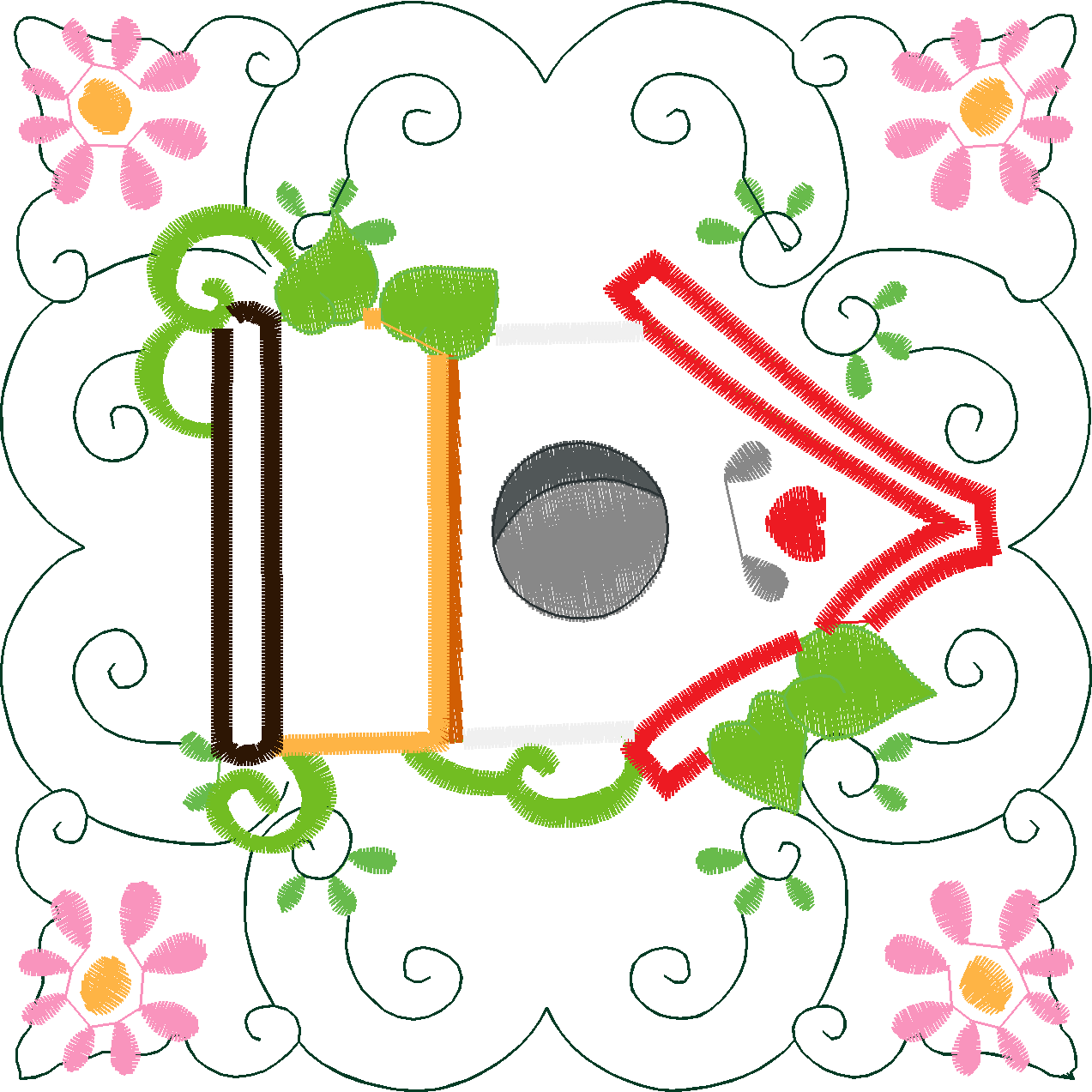 Applique - Garden Quilt  (2)