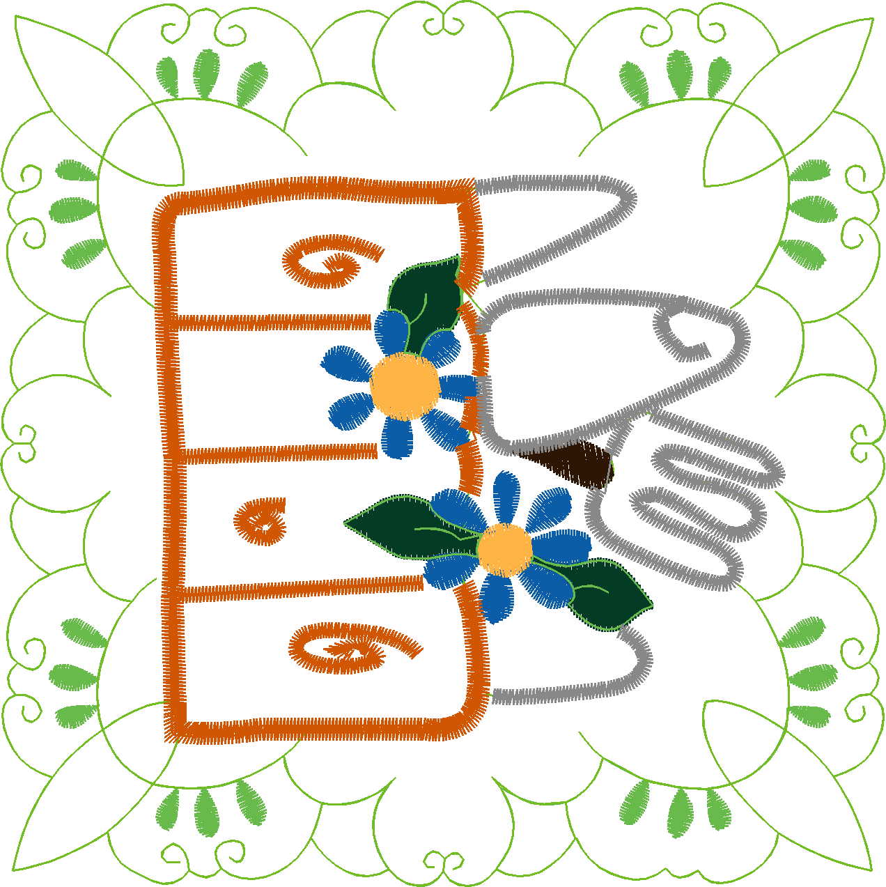 Applique - Garden Quilt  (3)