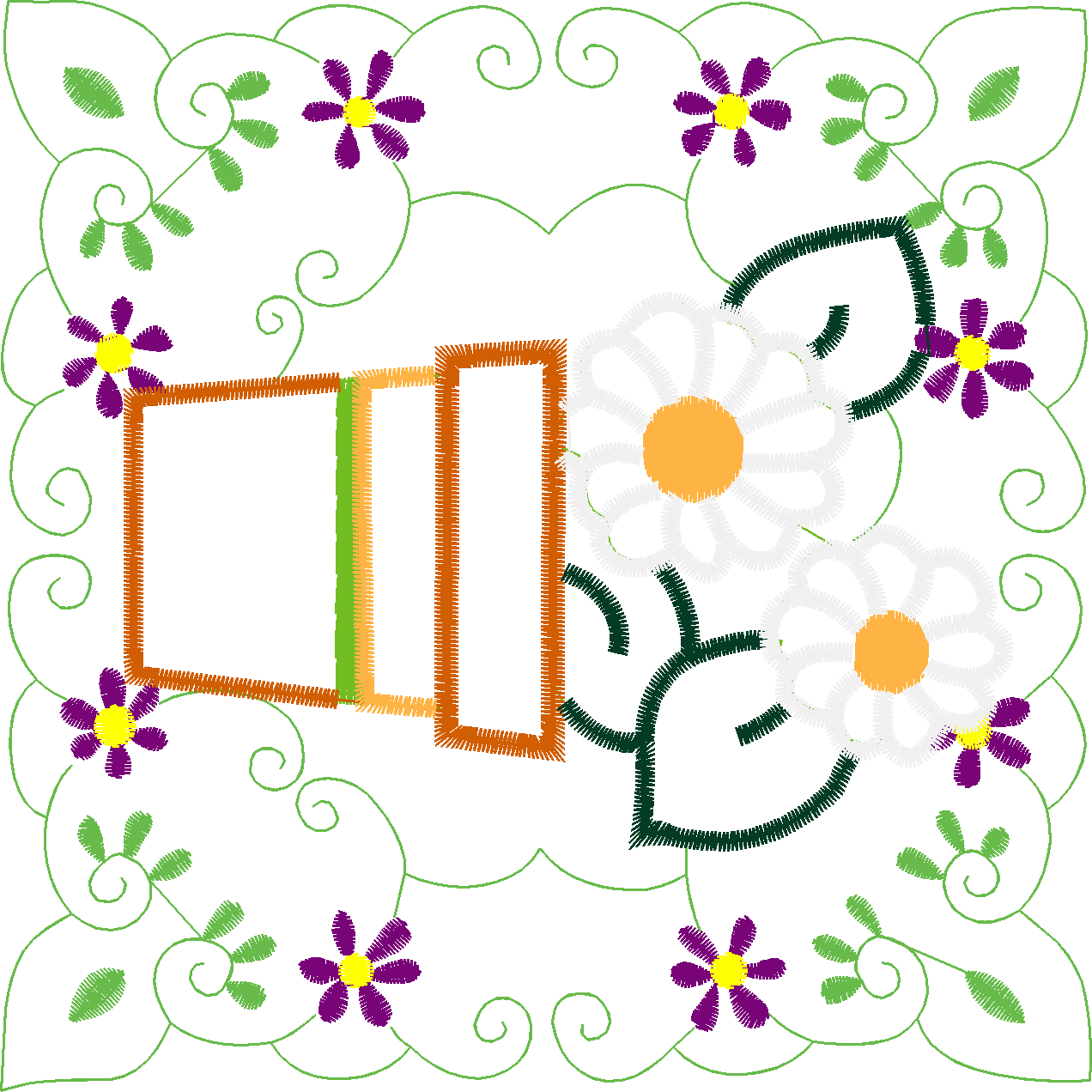 Applique - Garden Quilt  (5)