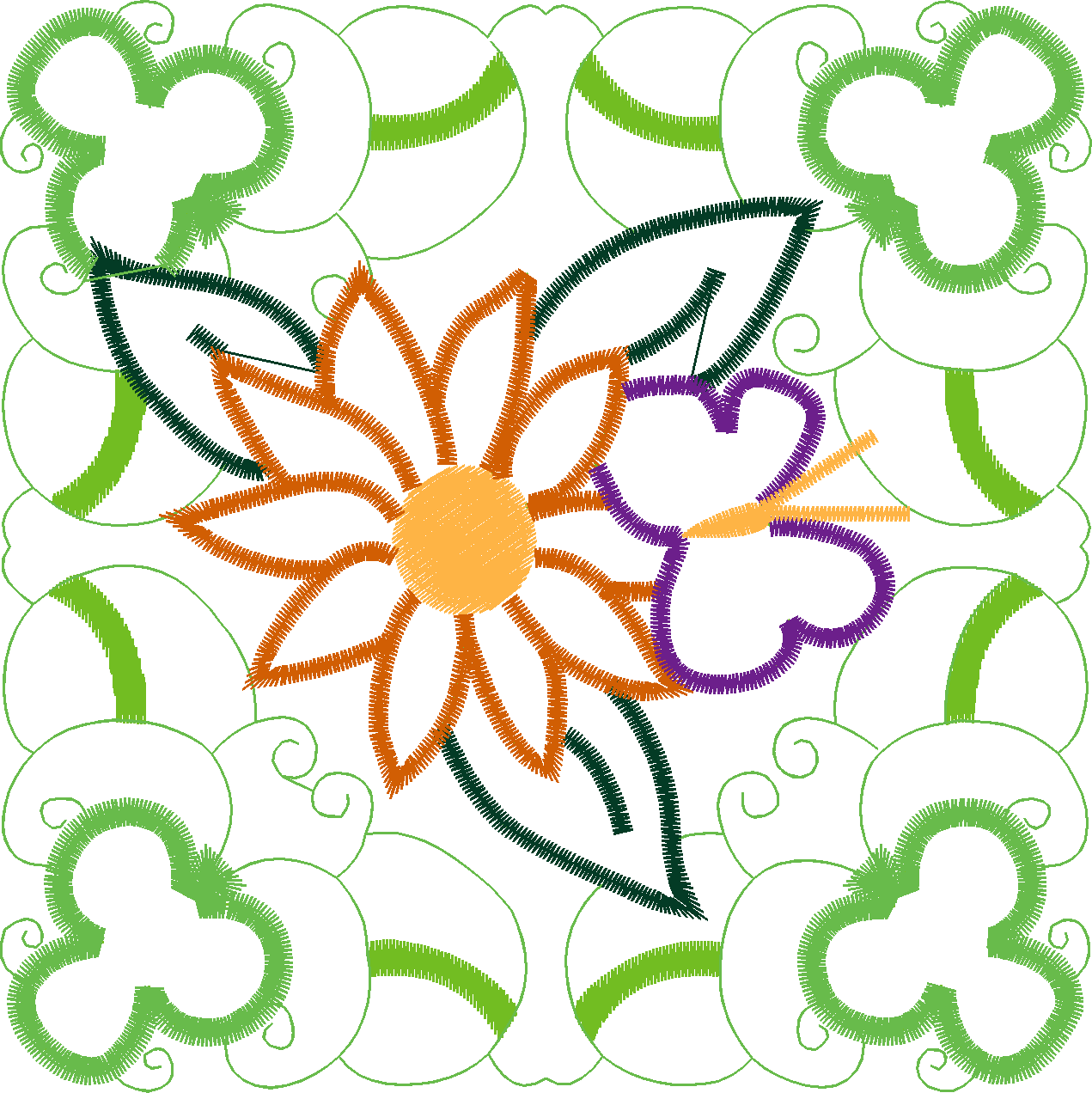 Applique - Garden Quilt  (7)