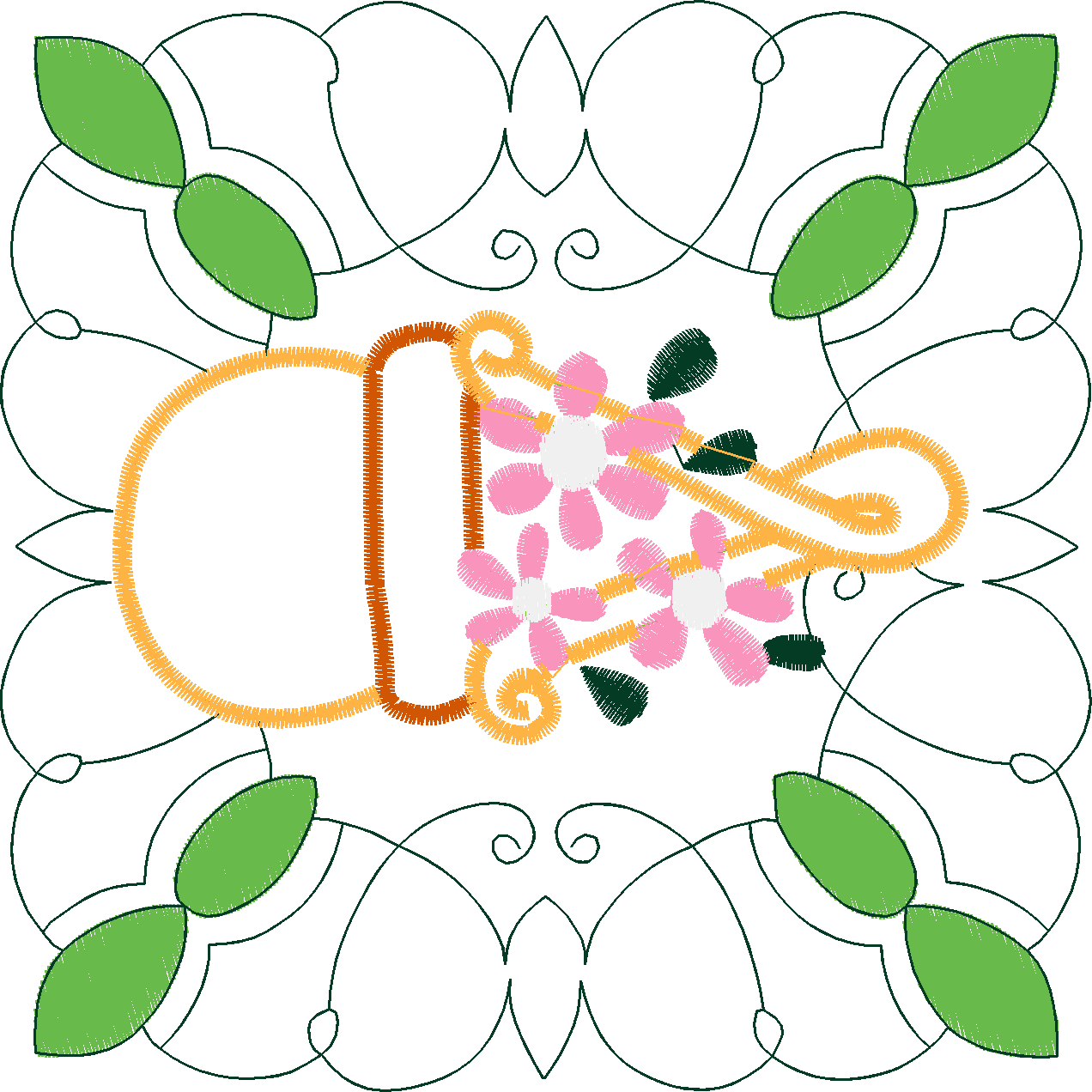 Applique - Garden Quilt  (8)