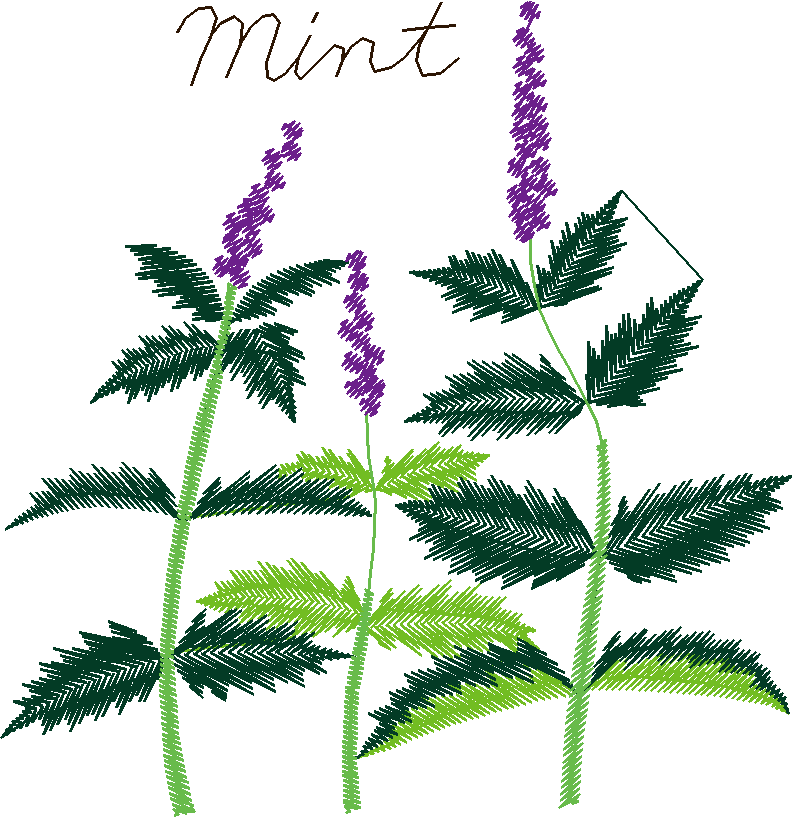 Applique - Herbs (33)