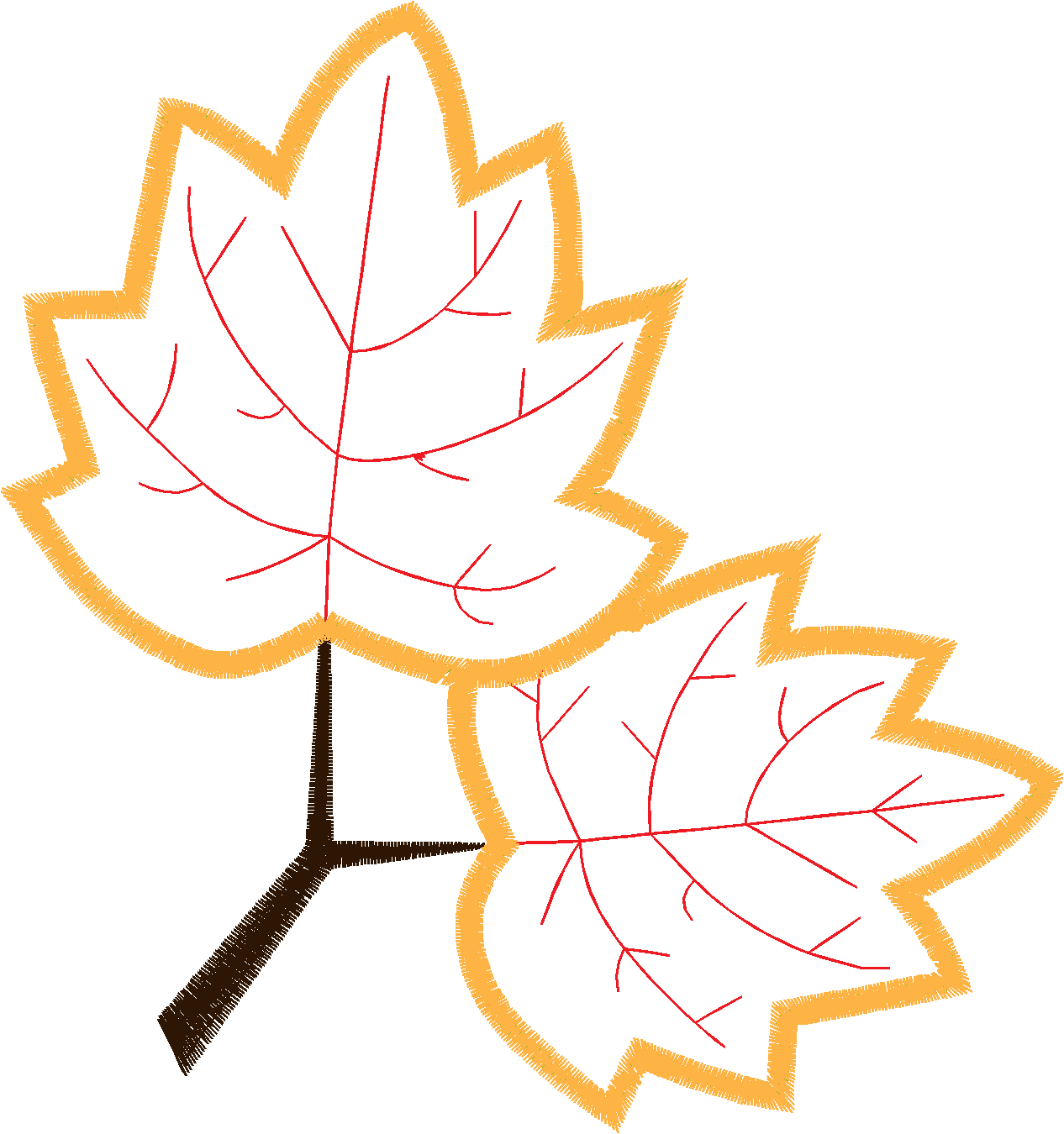 Applique - Leaves  (5)