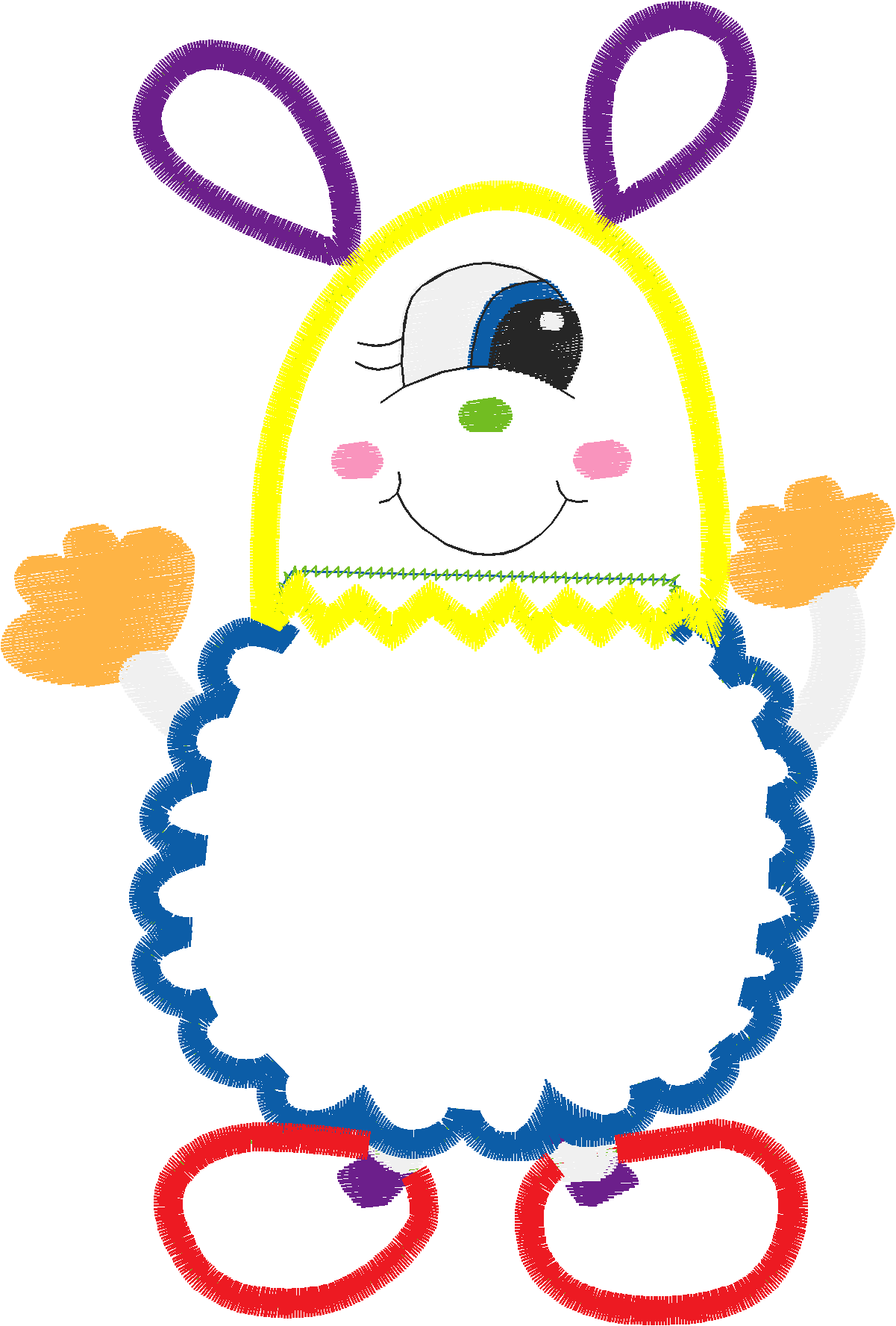 Applique - Monsters  (5)