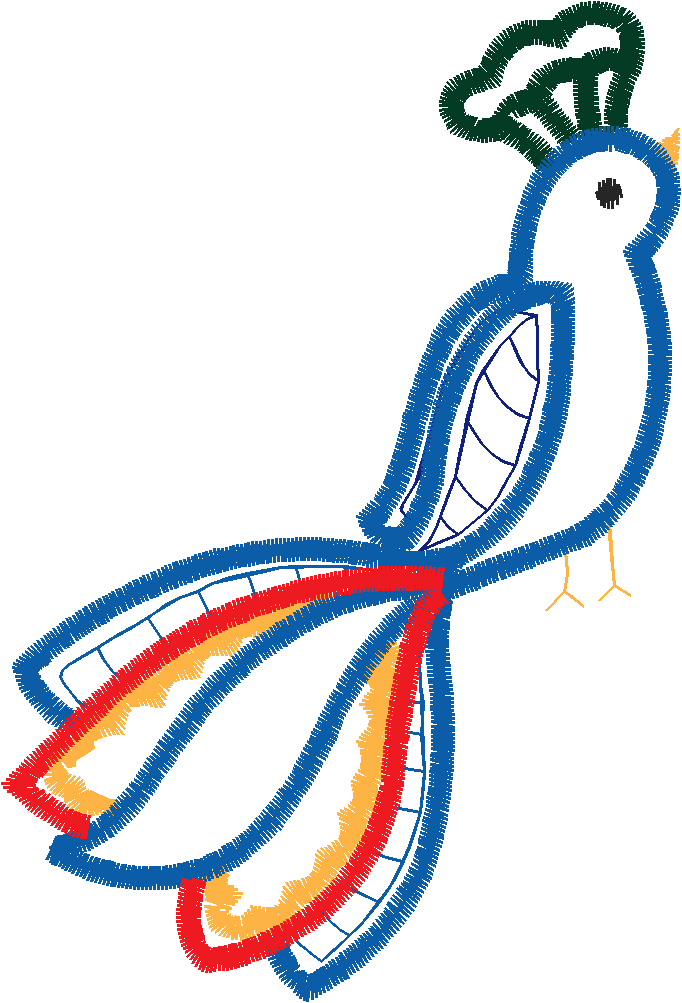 Applique - Peacocks  (11)