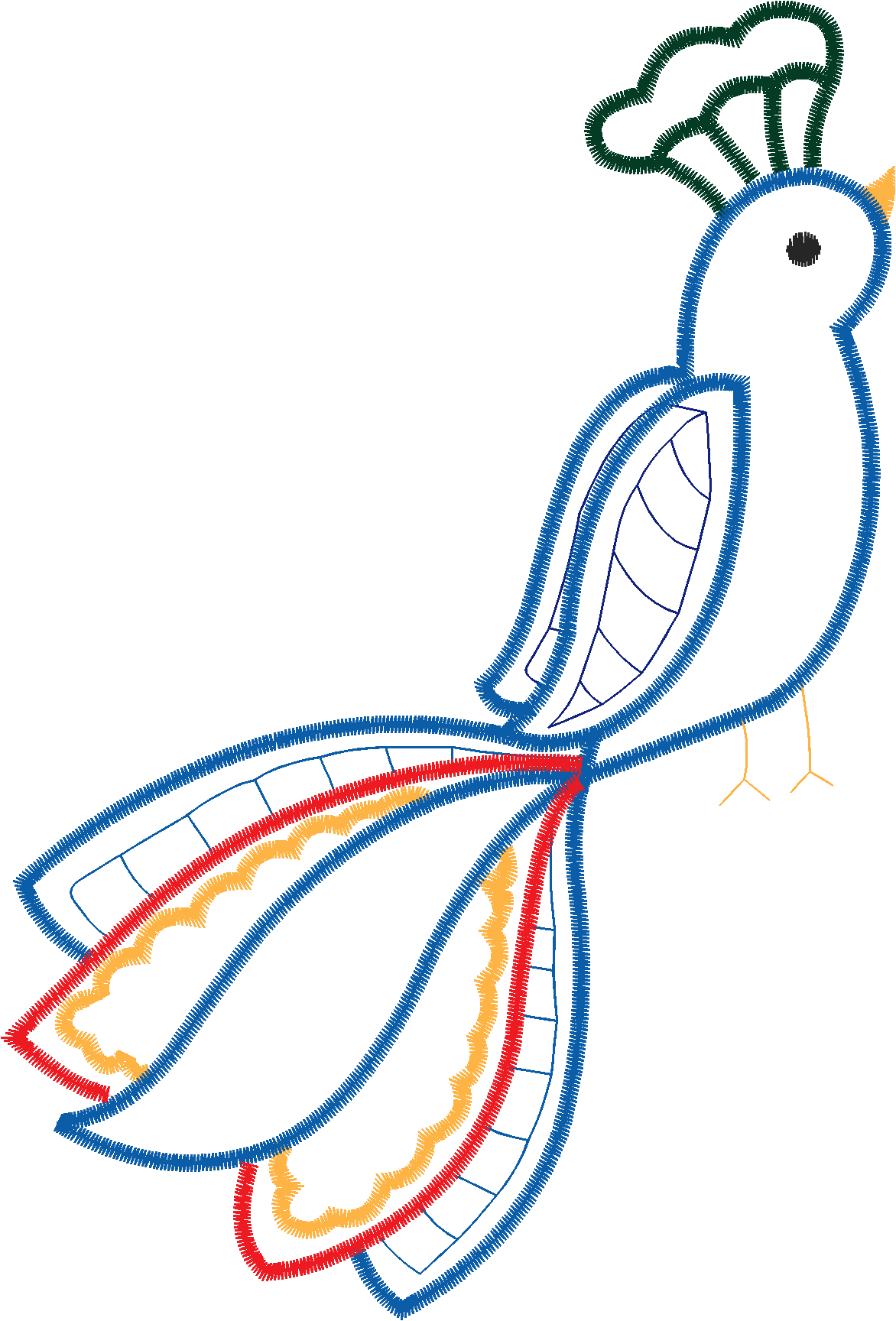 Applique - Peacocks  (12)