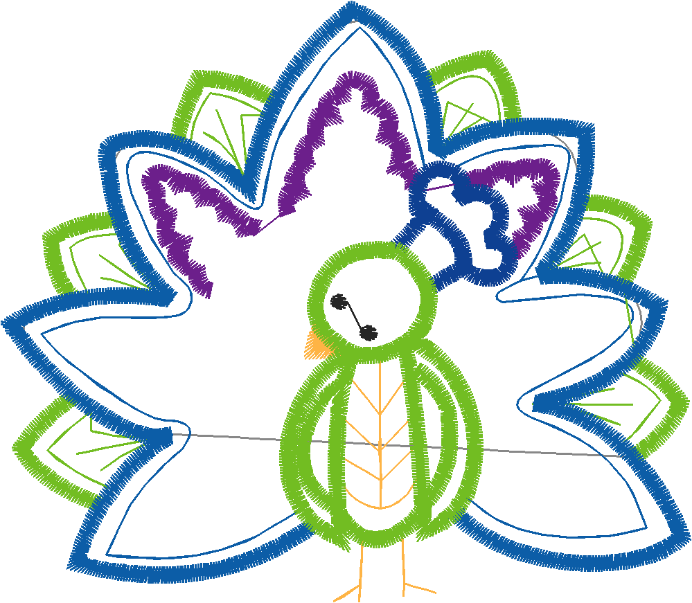 Applique - Peacocks  (17)