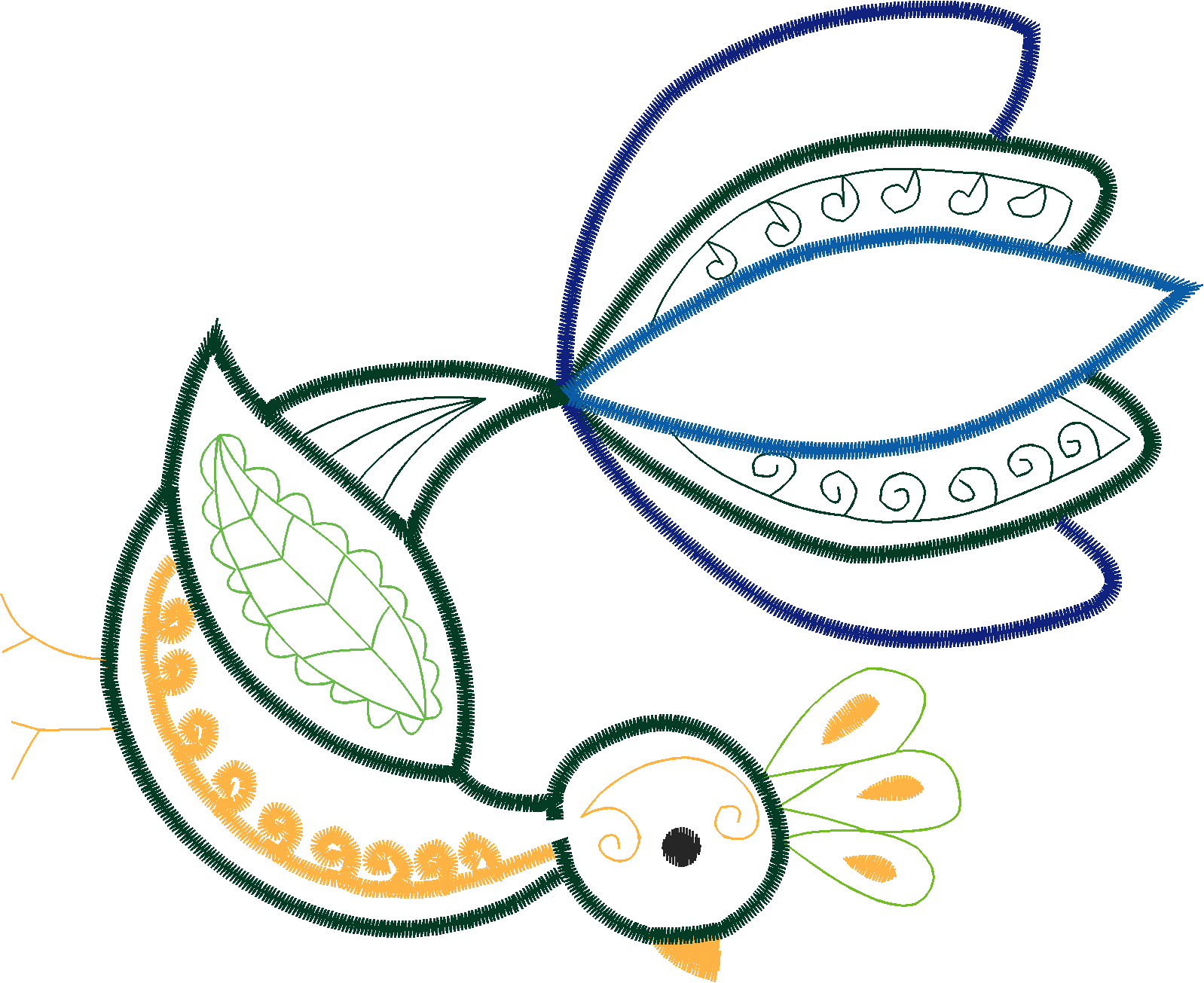 Applique - Peacocks  (20)