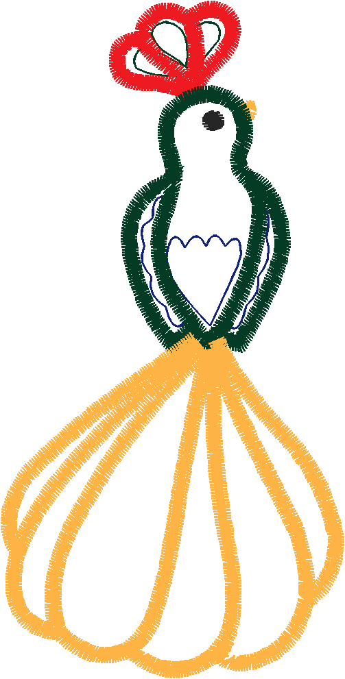 Applique - Peacocks  (7)