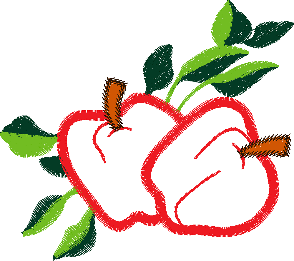 Sew Swell Apples Freebie 4x4