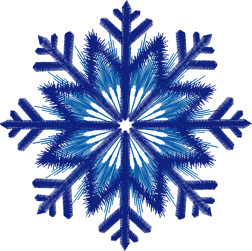 Fuzzy Snowflake With Star