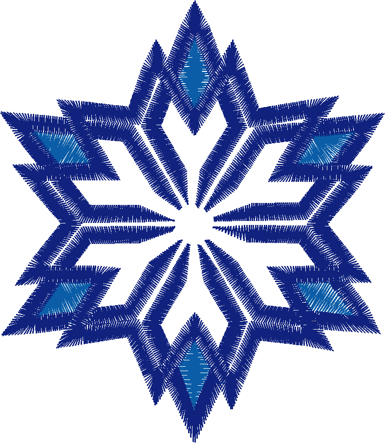 Snowflake Star Applique