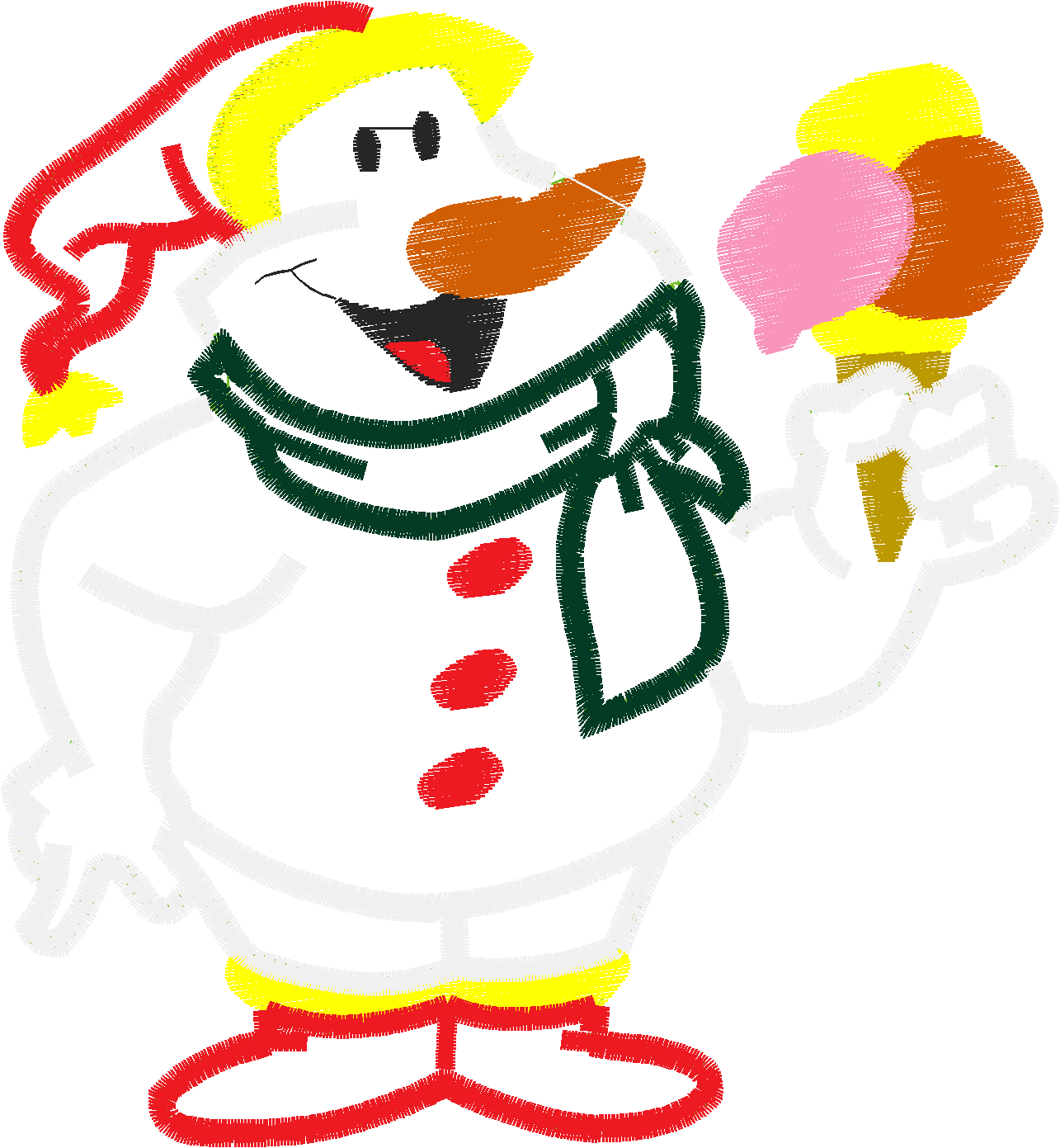 Applique - Snowmen  (1)