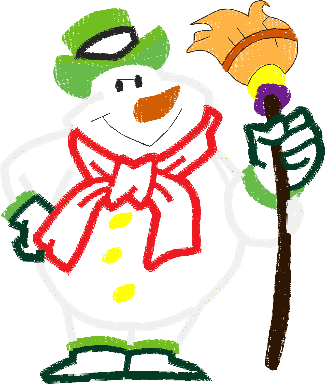 Applique - Snowmen  (2)