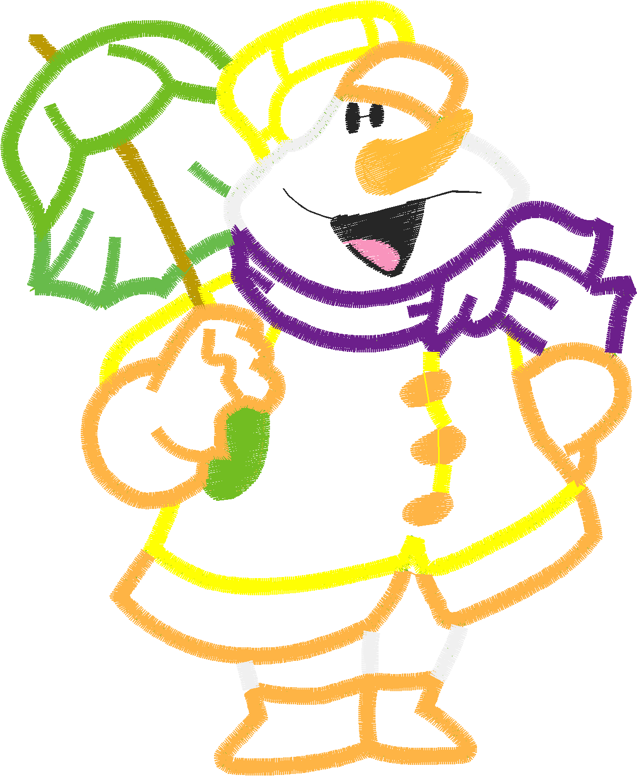 Applique - Snowmen  (6)