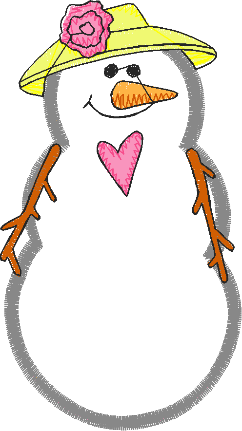 Applique - Snowmen 2  (11)