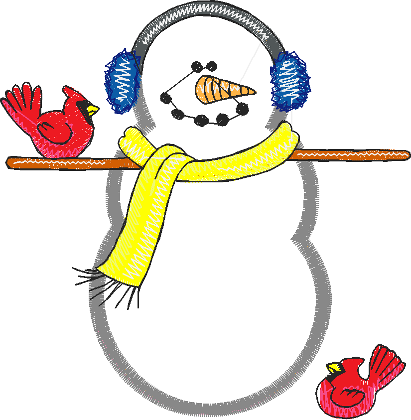 Applique - Snowmen 2  (13)