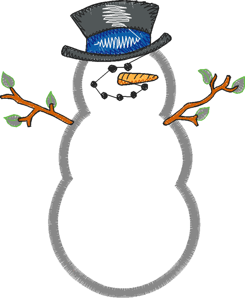 Applique - Snowmen 2  (16)