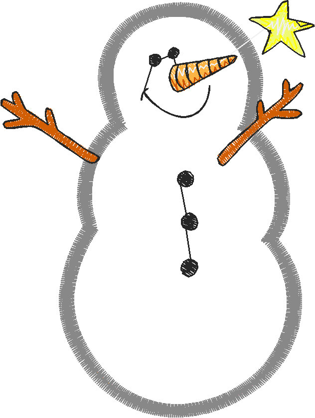 Applique - Snowmen 2  (17)