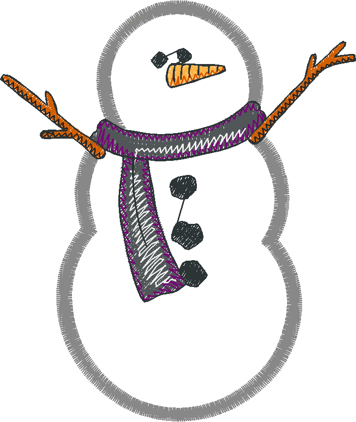 Applique - Snowmen 2  (18)