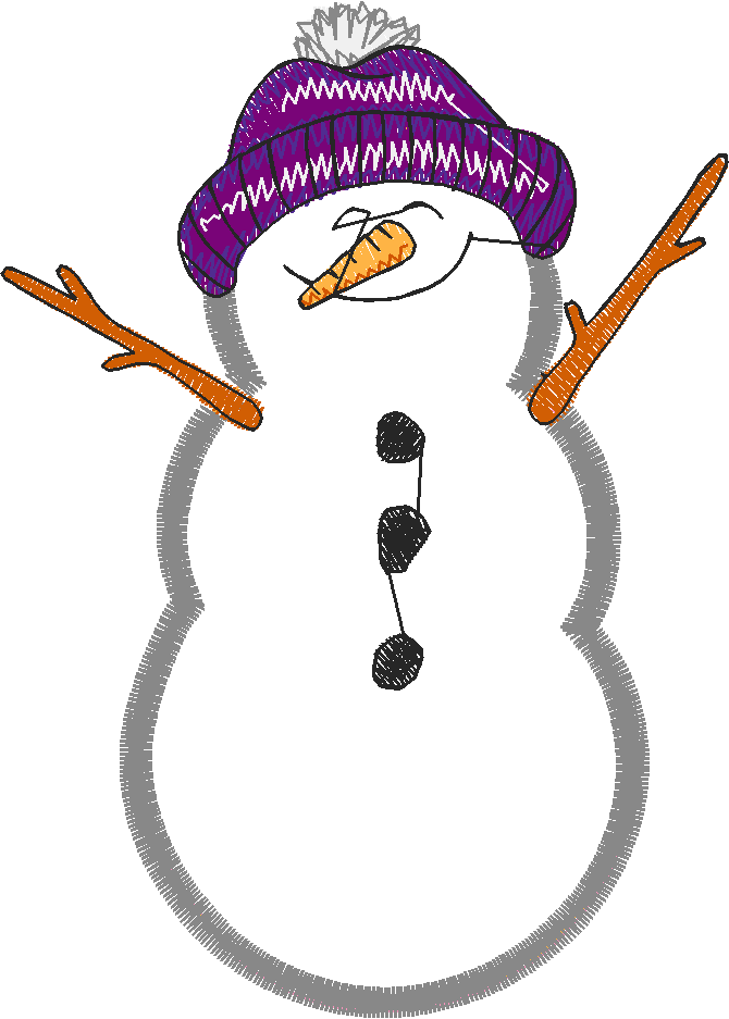 Applique - Snowmen 2  (2)