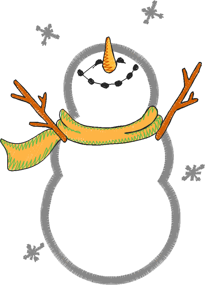 Applique - Snowmen 2  (7)