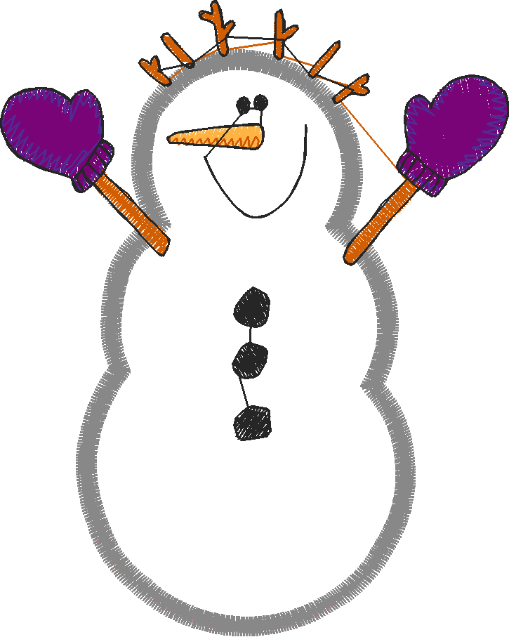 Applique - Snowmen 2  (9)
