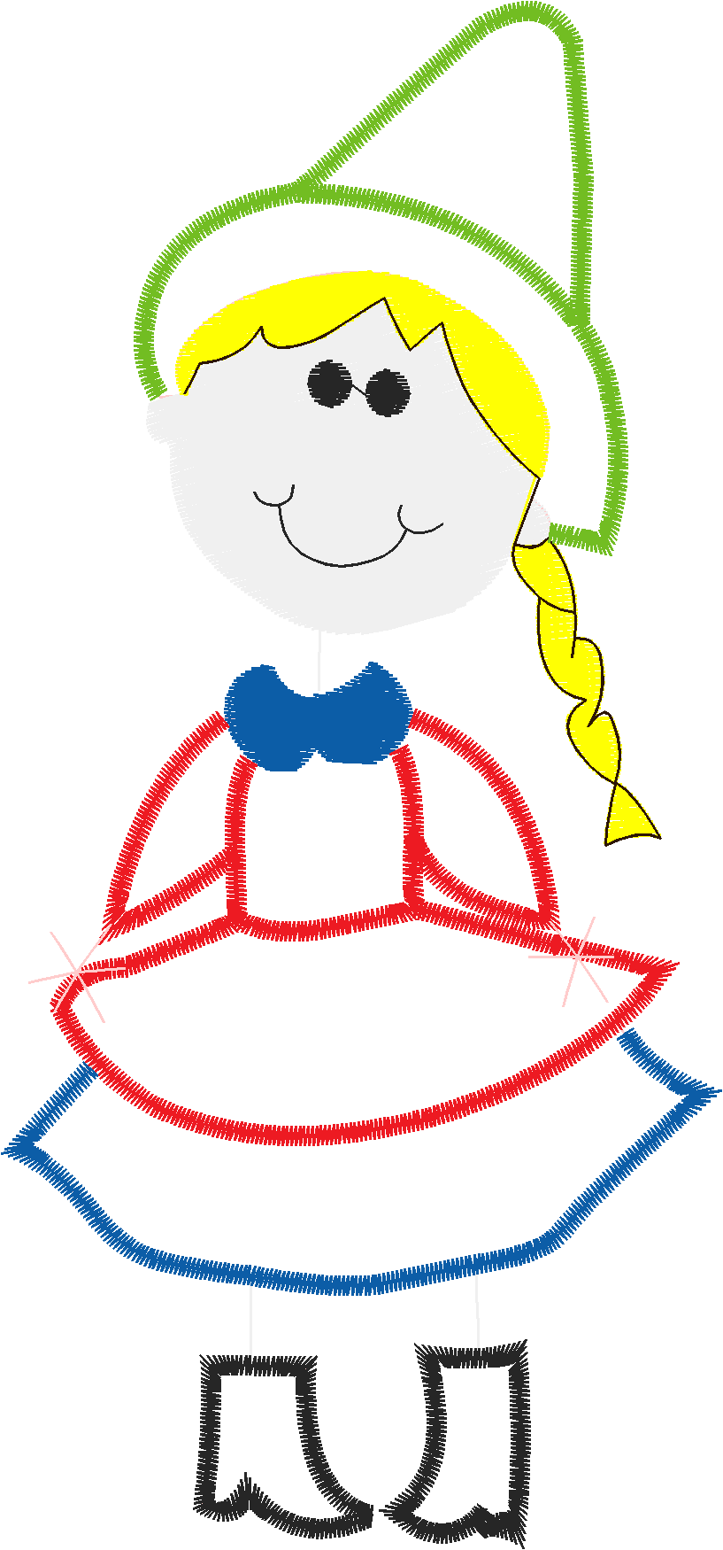 Applique - Stick Kids  (14)