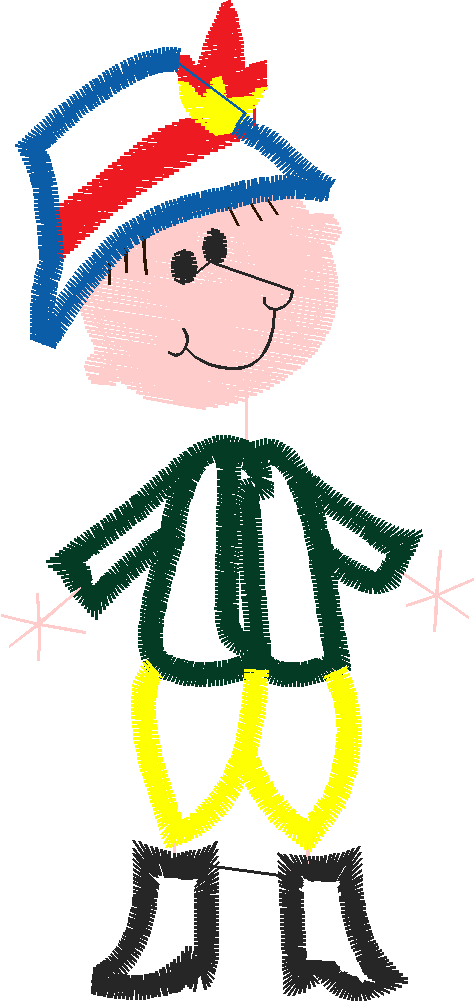 Applique - Stick Kids  (15)