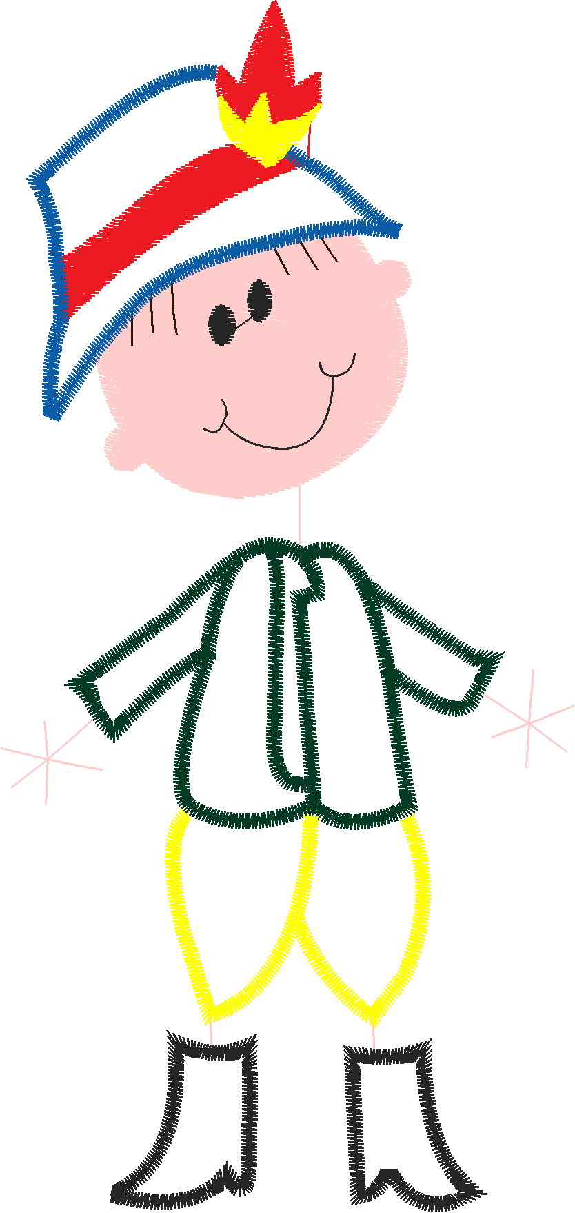 Applique - Stick Kids  (16)