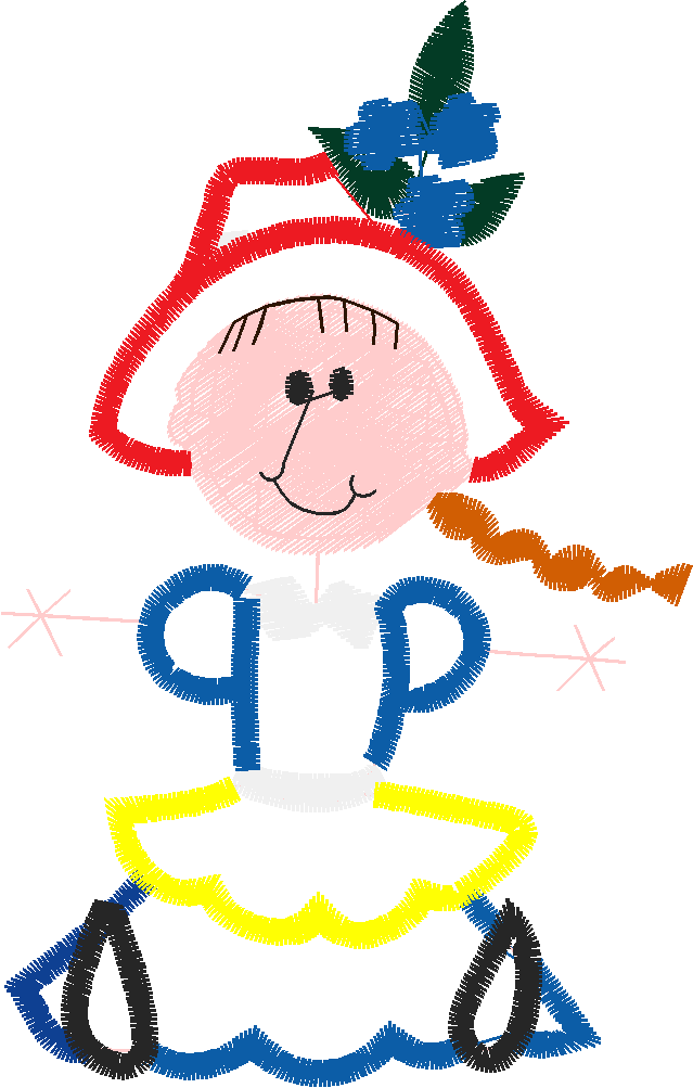 Applique - Stick Kids  (17)