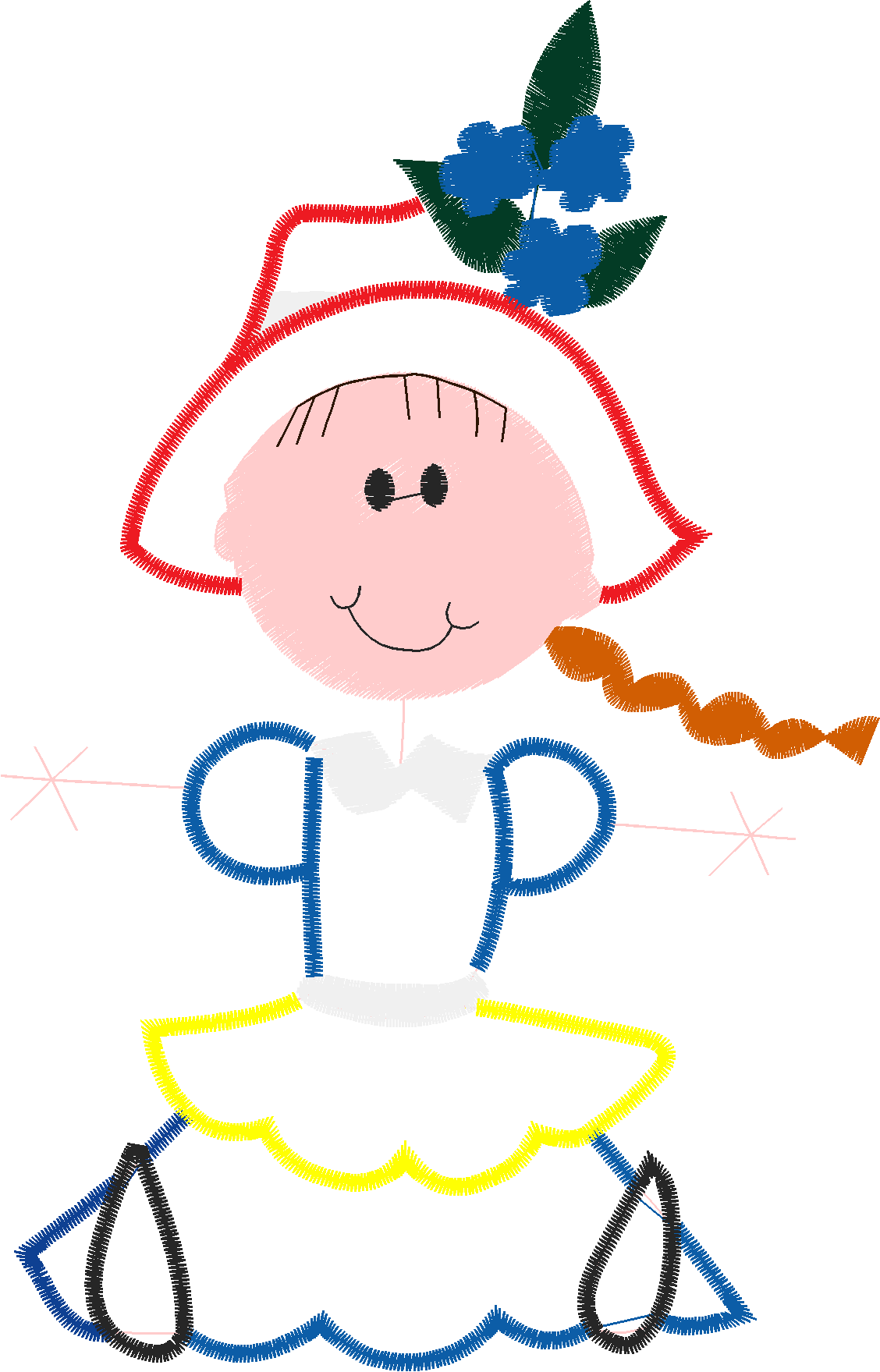 Applique - Stick Kids  (18)