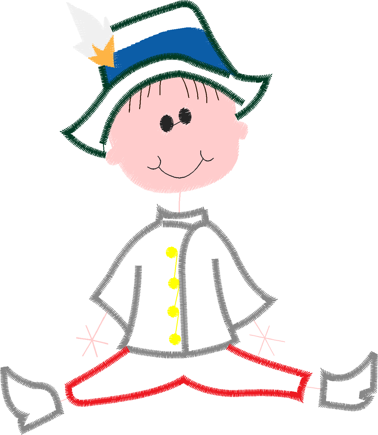 Applique - Stick Kids  (2)