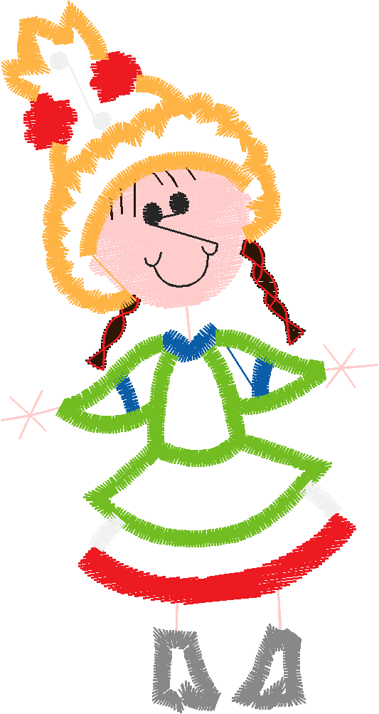 Applique - Stick Kids  (3)