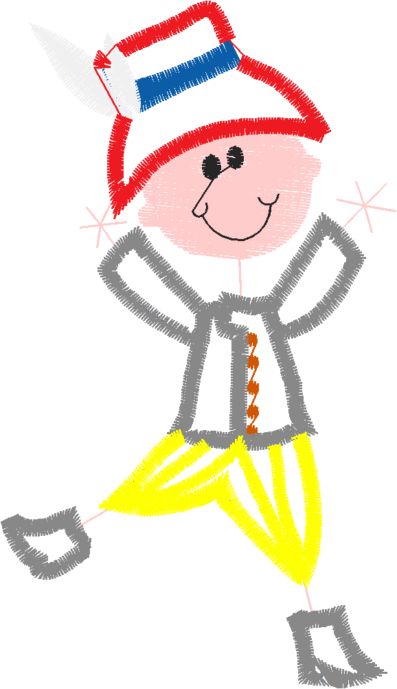 Applique - Stick Kids  (7)