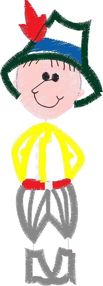 Applique - Stick Kids  (9)